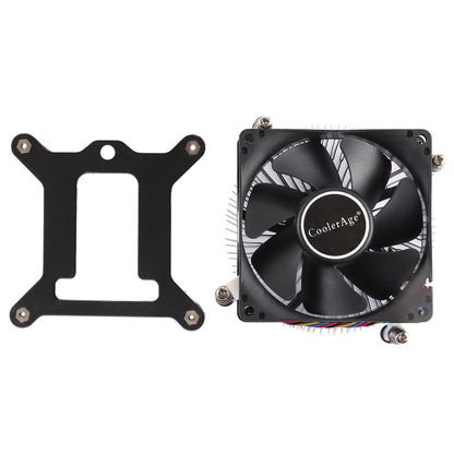4Pin CPU Cooler Mute Silent Fan Thickened Aluminum Heat Sink for Intel 1155 / 1150 / 1151, Intel 1155 / 1150 / 1151