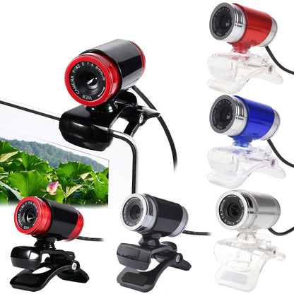 HXSJ A860 30fps 480P HD Webcam for Desktop / Laptop, with 10m Sound Absorbing Microphone, Length: 1.4m, A860 Black, A860 Grey, A860 Blue, A860 Red, A860 Red + Black