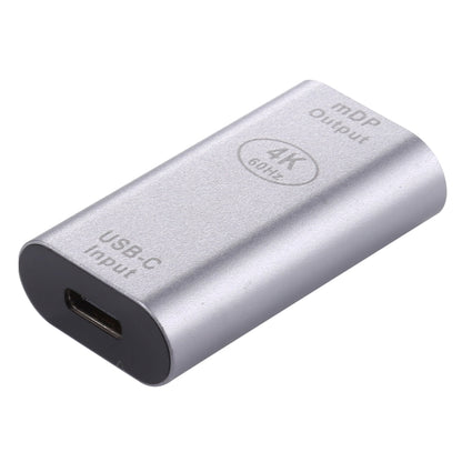 Type-C / USB-C Female to Mini DP Female Aluminium Alloy Adapter, Type-C Female to Mini DP Female