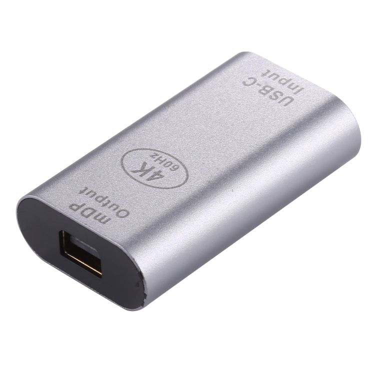 Type-C / USB-C Female to Mini DP Female Aluminium Alloy Adapter, Type-C Female to Mini DP Female