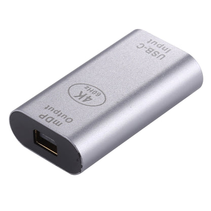 Type-C / USB-C Female to Mini DP Female Aluminium Alloy Adapter, Type-C Female to Mini DP Female