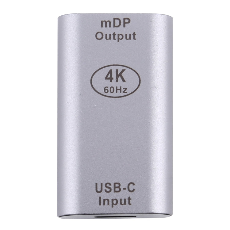 Type-C / USB-C Female to Mini DP Female Aluminium Alloy Adapter, Type-C Female to Mini DP Female