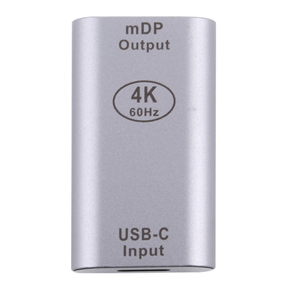 Type-C / USB-C Female to Mini DP Female Aluminium Alloy Adapter, Type-C Female to Mini DP Female