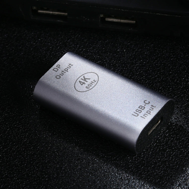 Type-C / USB-C Female to Mini DP Female Aluminium Alloy Adapter, Type-C Female to Mini DP Female