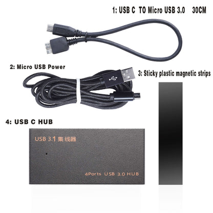 9573S 4 In 1 USB 3.0 Multi-function HUB Converter Expansion Dock