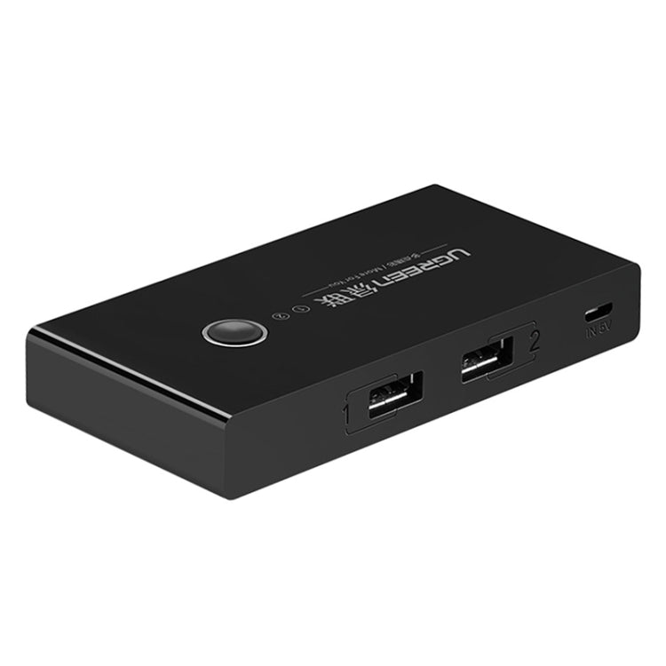 Ugreen USB Switch Selector 2 USB Ports Sharing 4 USB Ports Switcher Adapter for Mouse, Keyboard, Printer, US216