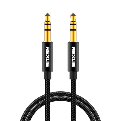 REXLIS 3629 3.5mm Male to Male Car Stereo Gold-plated Jack AUX Audio Cable for 3.5mm AUX Standard Digital Devices, Length: 1.8m, Length: 1.8m