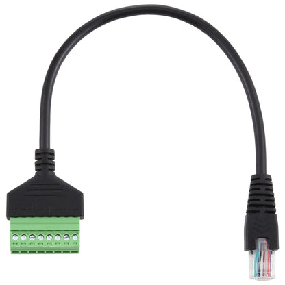 RJ45 Male Plug to 8 Pin Pluggable Terminals Solder-free USB Connector Solderless Connection Adapter Cable, Length: 30cm, RJ45 Male