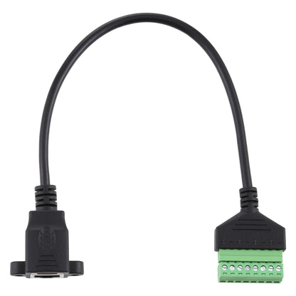 RJ45 Female Plug to 8 Pin Pluggable Terminals Solder-free USB Connector Solderless Connection Adapter Cable, Length: 30cm, RJ45 Female