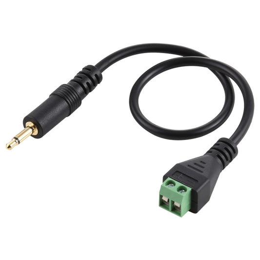 3.5mm Male to 2 Pin Pluggable Terminals Solder-free Connector Solderless Connection Adapter Cable, Length: 30cm, 3.5mm Male to 2 Pin