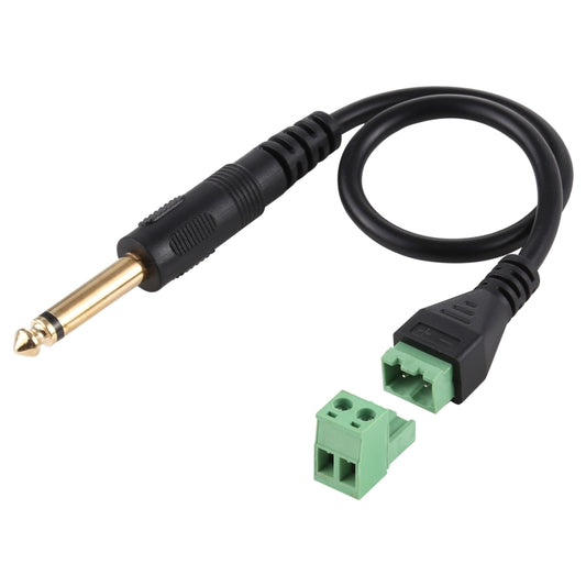 6.35mm Male to 2 Pin Pluggable Terminals Solder-free Connector Solderless Connection Adapter Cable, Length: 30cm, 6.35mm Male to 2 Pin
