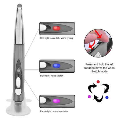 PR-06S 4-keys Smart Wireless Optical Mouse with Stylus Pen Function, Support Voice Operation / Translation, Support Voice Operation / Translation Grey, Support Voice Operation / Translation Blue, Support Voice Operation / Translation Red
