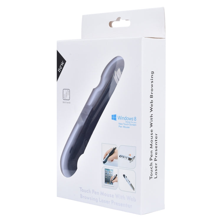 PR-08 6-keys Smart Wireless Optical Mouse with Stylus Pen & Laser Function, Laser Function Black, Laser Function Grey, Laser Function Blue, Laser Function Red, Laser Function White