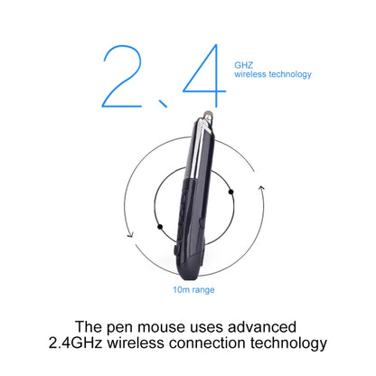 PR-08 6-keys Smart Wireless Optical Mouse with Stylus Pen & Laser Function, Laser Function Black, Laser Function Grey, Laser Function Blue, Laser Function Red, Laser Function White