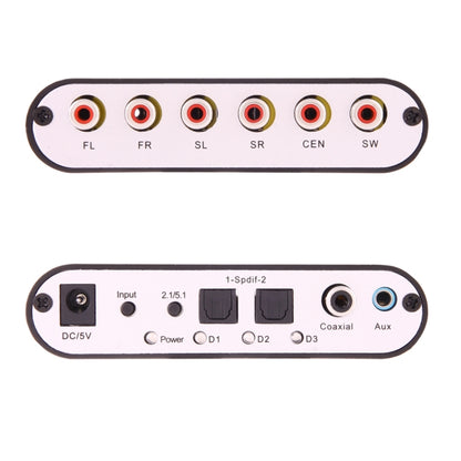 NEWKENG 51R DTS / AC3 to Analog 5.1 Audio / Stereo Audio Digital Audio Converter Decoder