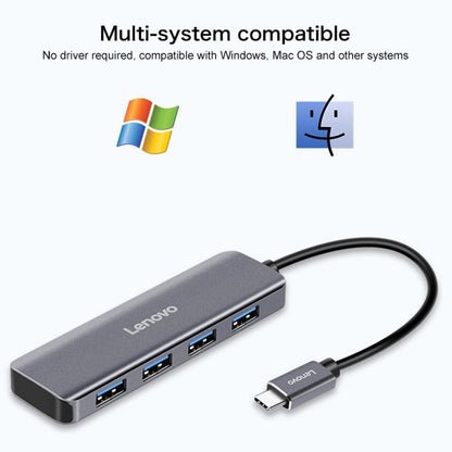 Lenovo C04 4 In 1 Type-C / USB-C to USB-C Converter Splitter Hub, C04
