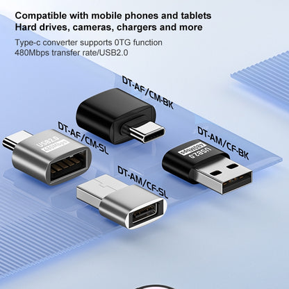USB 2.0 Male to Female Male Adapter, USB 2.0 Male to Female Type-C