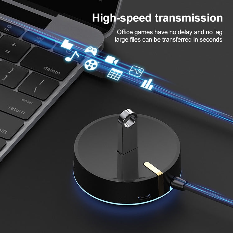 SH-016FXQ USB 2.0 to 4 USB 2.0 Interface Circular Splitter HUB, 4 USB 2.0