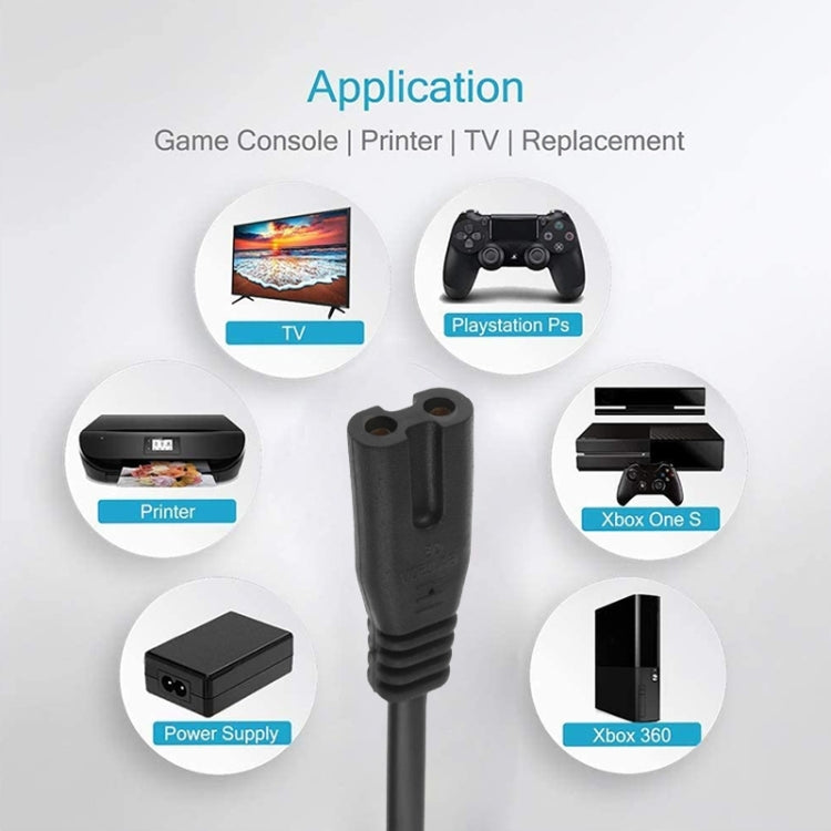 2 Prong Style US Plug AC Power Cord with 304 Switch, Length: 3m, Length: 3m