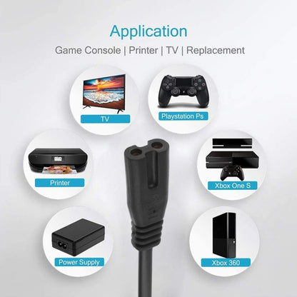 2 Prong Style US Plug AC Power Cord with 304 Switch, Length: 3m, Length: 3m