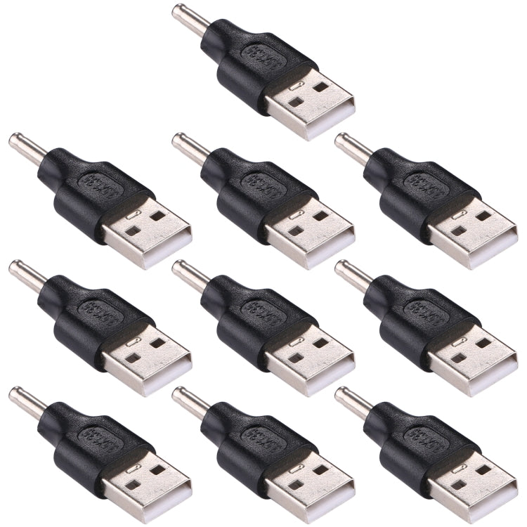 10 PCS 3.5x1.35mm Male to USB Male Adapter Connector, 3.5x1.35mm Male to USB Male