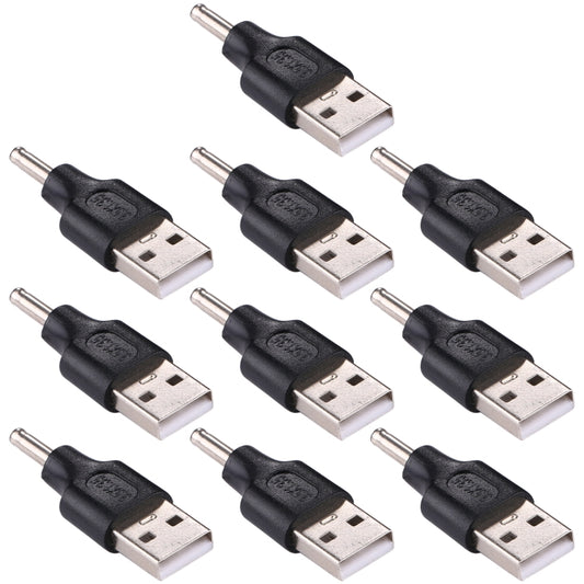 10 PCS 3.5x1.35mm Male to USB Male Adapter Connector, 3.5x1.35mm Male to USB Male