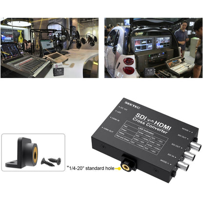SEETEC 3 x SDI to 2 x HDMI Two-way Signal Translator Converter, 3 x SDI to 2 x HDMI