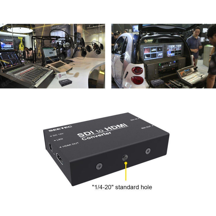 SEETEC 1 x SDI Input + 1 x SDI Output to 1 x HDMI Output Converter, 1 x SDI + 1 x SDI to 1 x HDMI