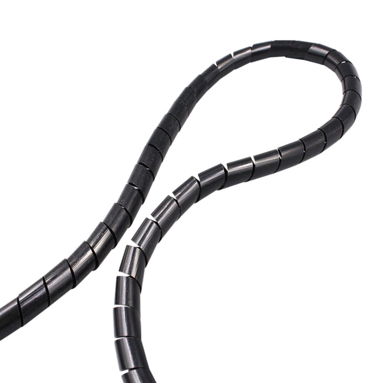 15m PE Spiral Pipes Wire Winding Organizer Tidy Tube, Nominal Diameter: 6mm, 6mm /15m Length, 6mm / 15m Length