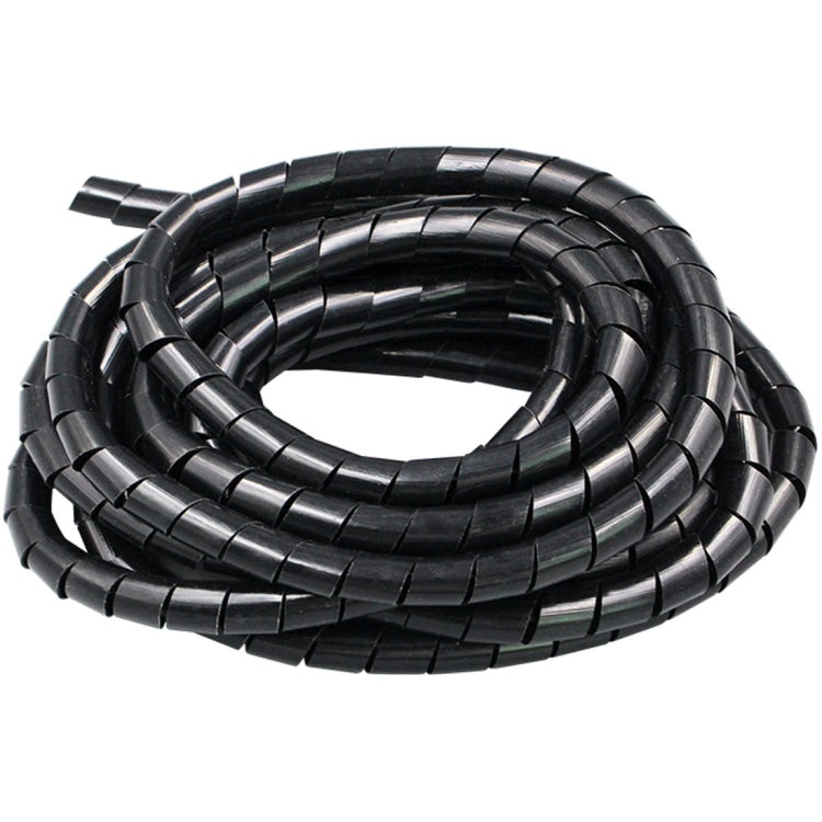 11m PE Spiral Pipes Wire Winding Organizer Tidy Tube, Nominal Diameter: 8mm, 8mm / 11m Length