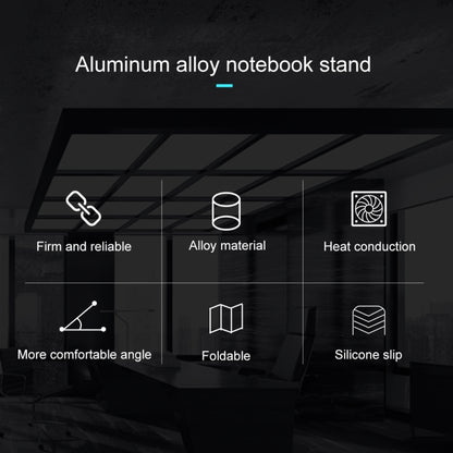 COOLCOLD U2S Portable Foldable Hollow Double Triangle Height Adjustable Aluminum Alloy Bracket for Laptop, COOLCOLD U2S