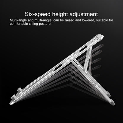COOLCOLD U2S Portable Foldable Hollow Double Triangle Height Adjustable Aluminum Alloy Bracket for Laptop, COOLCOLD U2S