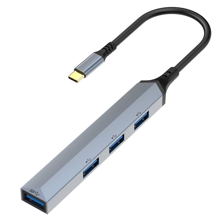 V252 4 in 1 USB-C / Type-C to USB Docking Station HUB Adapter, V252