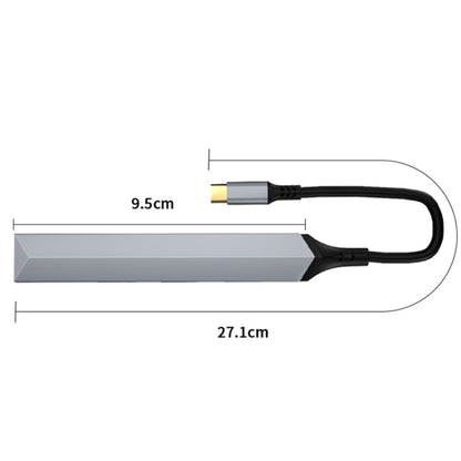 V252 4 in 1 USB-C / Type-C to USB Docking Station HUB Adapter, V252