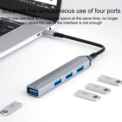 V252 4 in 1 USB-C / Type-C to USB Docking Station HUB Adapter, V252