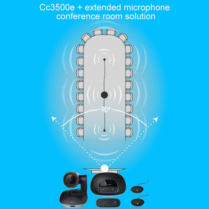 Logitech CC3500e Extended Microphone STMP100 Conference System Omnidirectional Mic