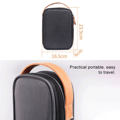 Multi-function Headphone Charger Data Cable Storage Bag, Ultra Fiber Portable Power Pack, Size: L, 16.5x6x23.5cm, L