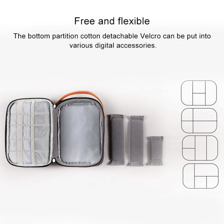 Multi-function Headphone Charger Data Cable Storage Bag, Ultra Fiber Portable Power Pack, Size: L, 16.5x6x23.5cm, L