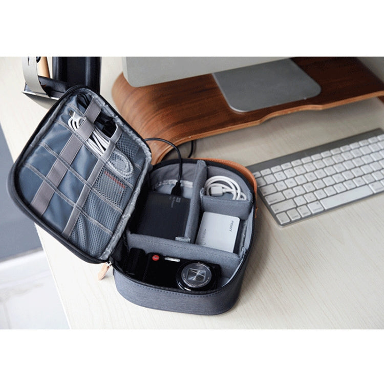 Multi-function Headphone Charger Data Cable Storage Bag, Ultra Fiber Portable Power Pack, Size: L, 16.5x6x23.5cm, L