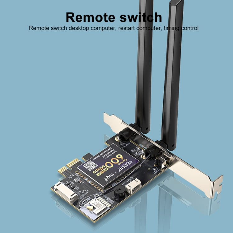 EDUP AC600SW 600Mbps Remote Control Computer Power On and Off Network Card, AC600SW