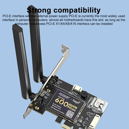 EDUP AC600SW 600Mbps Remote Control Computer Power On and Off Network Card, AC600SW