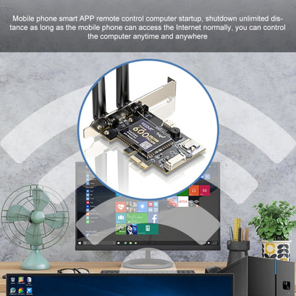 EDUP AC600SW 600Mbps Remote Control Computer Power On and Off Network Card, AC600SW