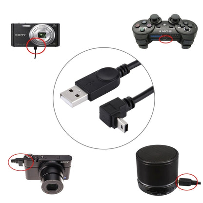 90 Degree Angle Elbow Mini USB to USB Data / Charging Cable, Length: 28cm, Elbow Angle Mini USB