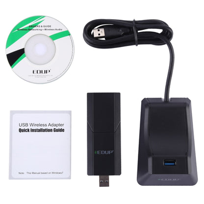 EDUP EP-AC1675 AC1900Mbps 2.4GHz & 5.8GHz Dual Band USB3.0 WiFi Adapter External Network Card, EP-AC1675