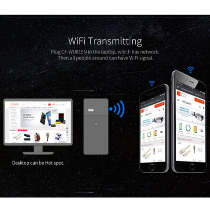 COMFAST CF-WU815N 150Mbps Mini Wireless USB 2.0 Free Driver WiFi Adapter External Network Card, CF-WU815N