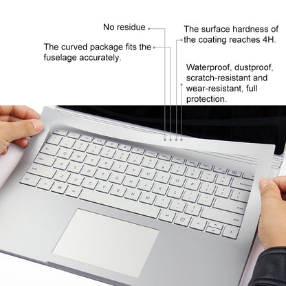 4 in 1 Notebook Shell Protective Film Sticker Set for Microsoft Surface Book 13.5 inch, For Surface Book 13.5 inch