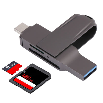 2 In 1 Multifunction USB-C / Type-C to USB 3.0 Card Reader, Type-C to USB 3.0