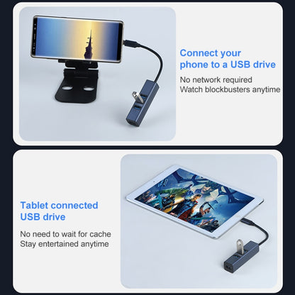 RDS 6307 USB to USB3.0 + Dual USB2.0 + RJ45 4 in 1 HUB Adapter, 6307