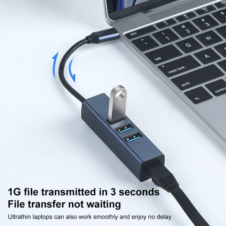 RDS 6307-2 USB to USB3.0 + Triple USB2.0 4 in 1 HUB Adapter, 6307-2