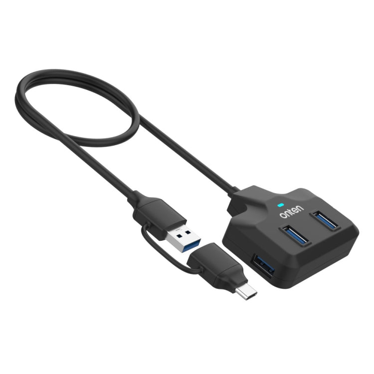 Onten OTN-UCA2310 4 in 2 USB-C / Type-C + USB3.0 4-Ports HUB Docking Station, OTN-UCA2310